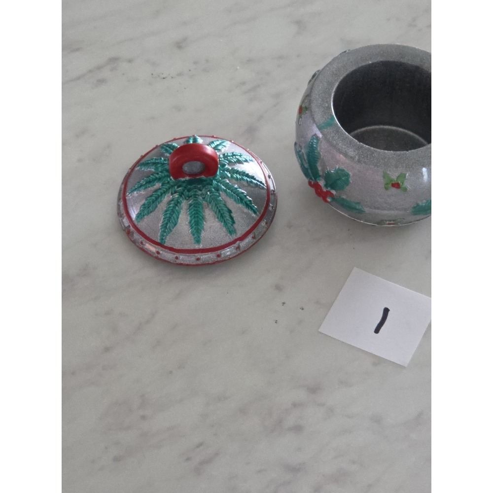 Handmade Resin Christmas Ball Storage Jar - Picture 5 of 8